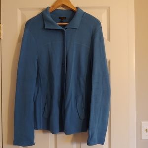 Blue button up cardigan